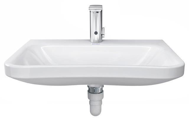 DURAVIT DuraStyle Vital Waschtisch 650 mm, weiß, ohne Überlauf, mit Hahnlochbank