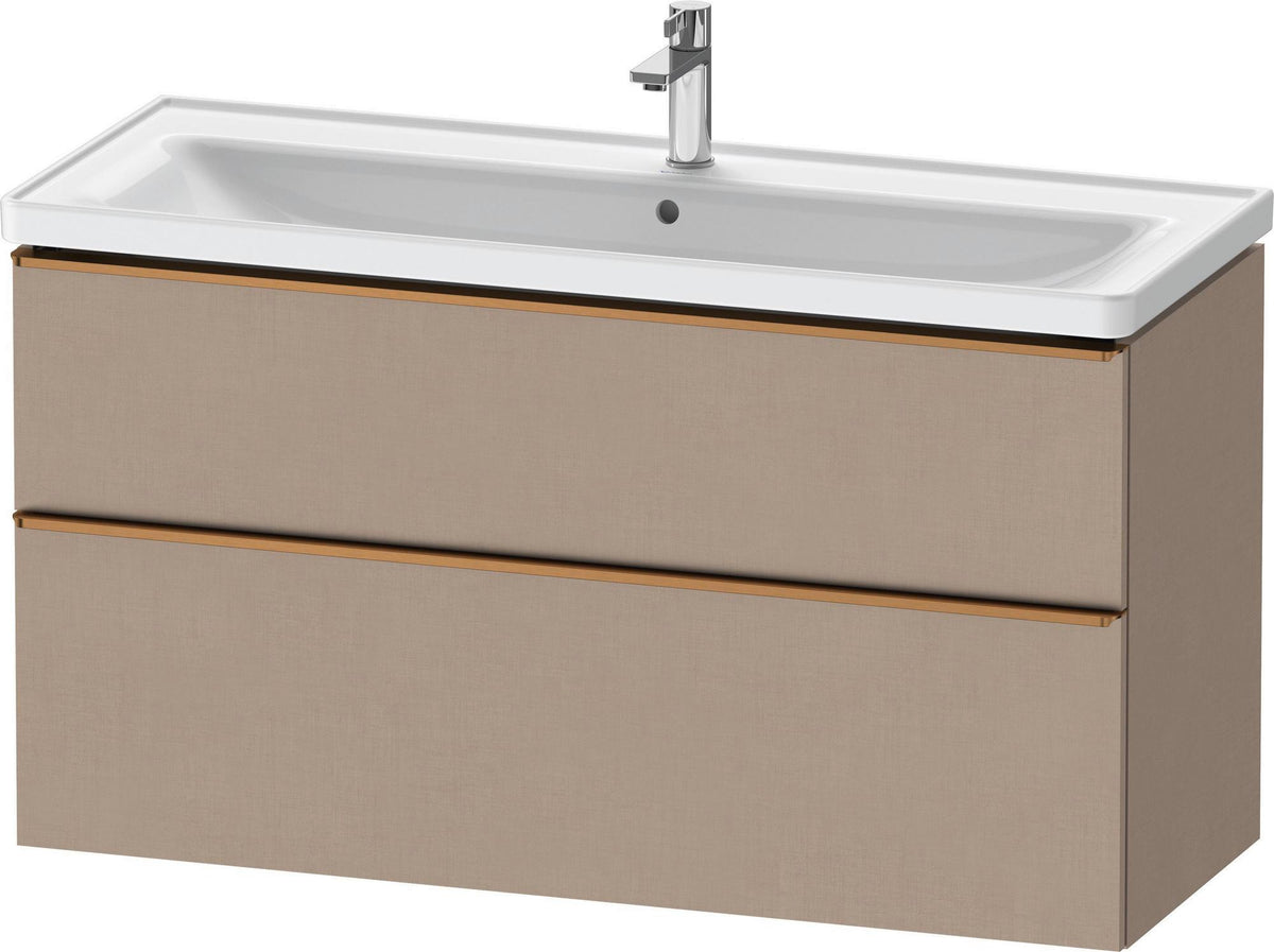 DURAVIT D-Neo Waschtischunterbau 1184 mm Eiche Schwarz mit Bronze Griff