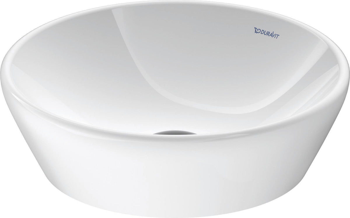 DURAVIT D-Neo Aufsatzbecken 400mm rund weiß ohne Überlauf mit WonderGliss