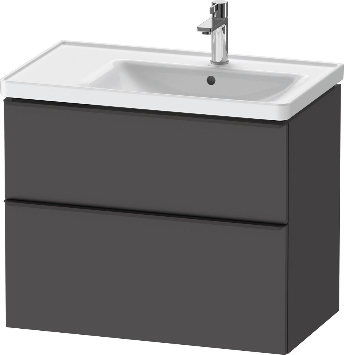 Duravit D-Neo Waschtischunterbau 784 mm Eiche Schwarz Bronze, wandhängend, 1 Auszug