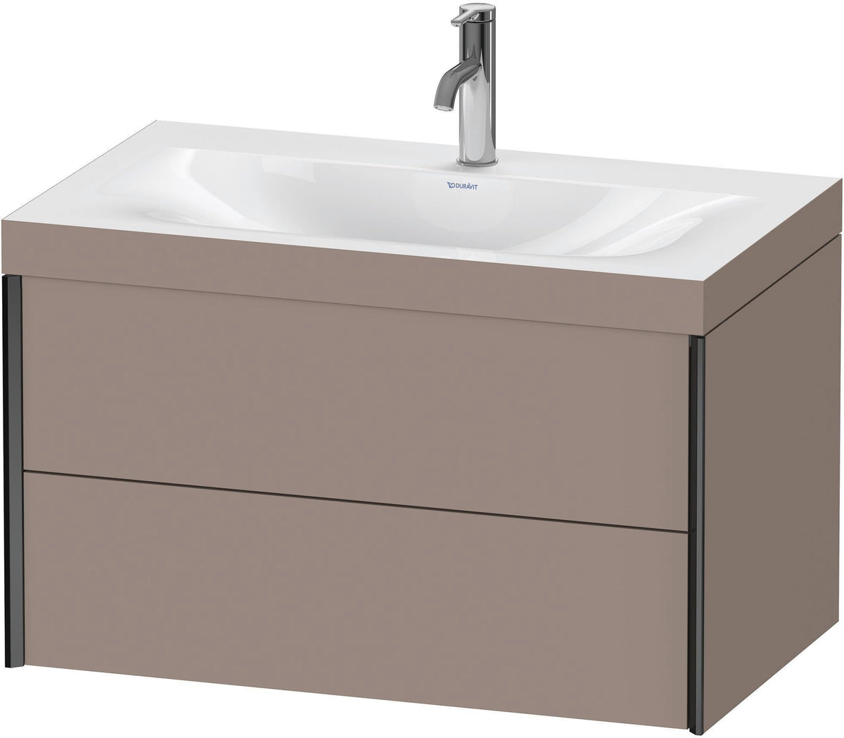 DURAVIT XViu c-bonded Waschtischset wandhängend 800x480x503mm mit 2 Schubkästen, Push-Open und Soft-Close