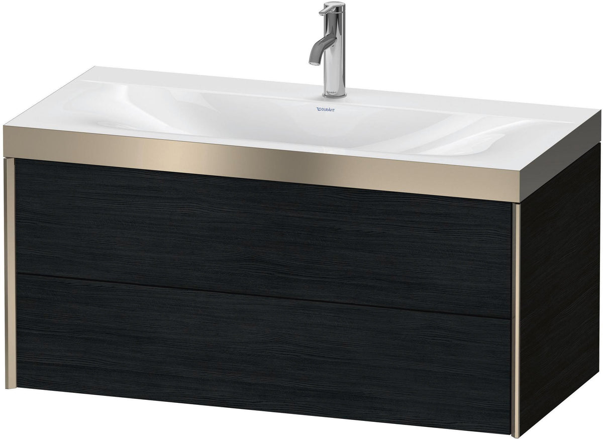 DURAVIT XViu c-bonded Waschtischunterbauset 1000 mm Eiche mit 2 Schubkästen