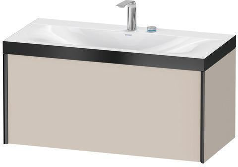 Duravit Möbelwaschtischset XVIU 1000x480mm Chaos mit Raumsparsiphon und Hahnlochbank
