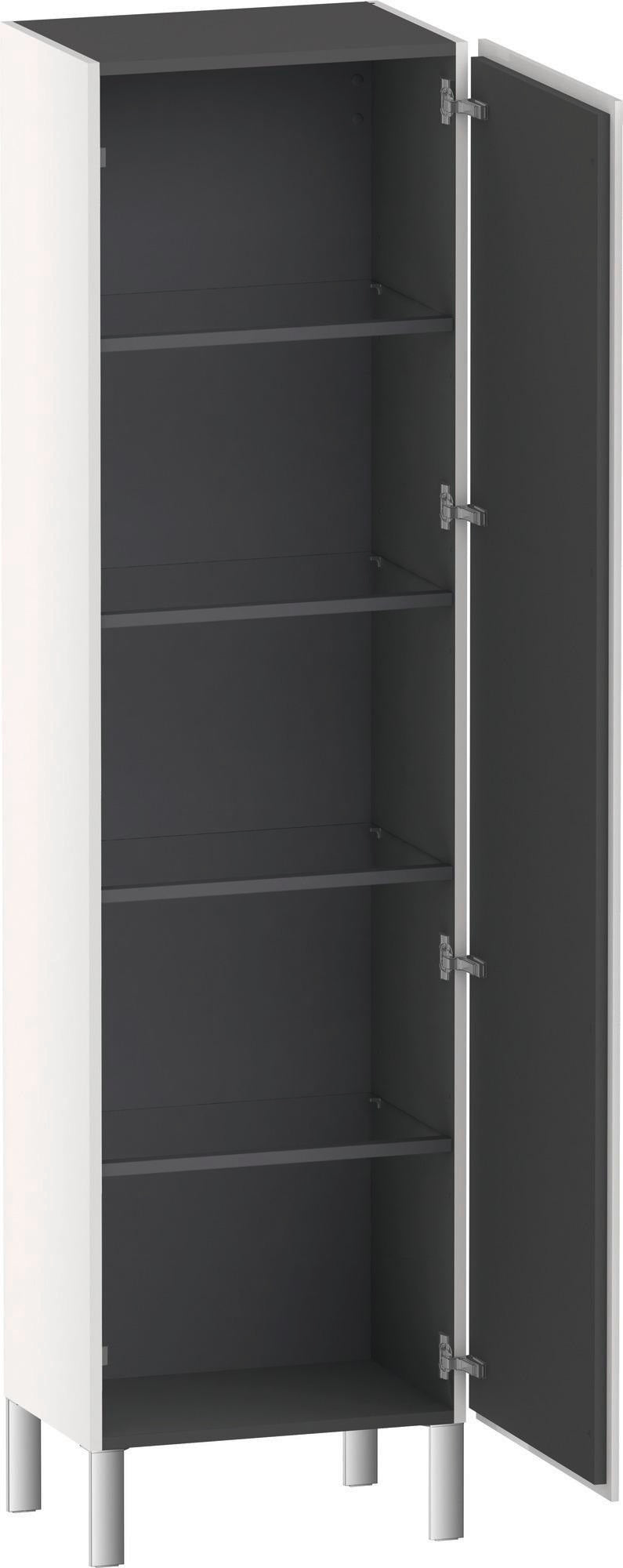 Duravit Hochschrank L-Cube 363x500x1760mm 1 Tür rechts, weiß hochglanz