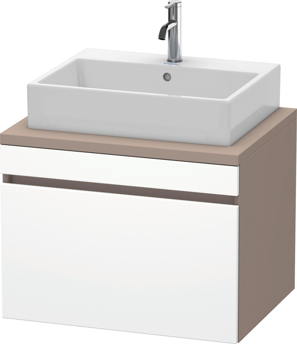 Duravit DuraStyle Konsolenwaschtischunterbau 700 mm betongrau matt mit 1 Auszug und Soft-Close