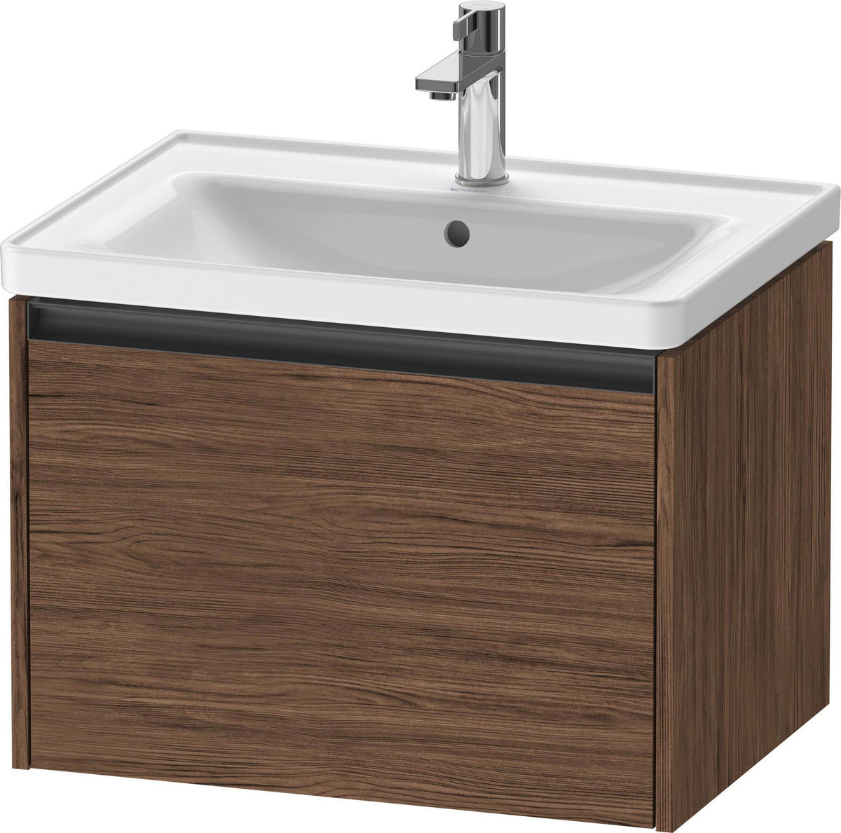 DURAVIT Ketho.2 Waschtischunterbau 634 mm betongrau matt, wandhängend, 1 Auszug mit Soft-Close