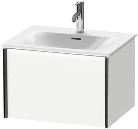 Duravit XViu Waschtischunterbau 610 mm weiß matt mit Tip-On-Technik und einem Auszug