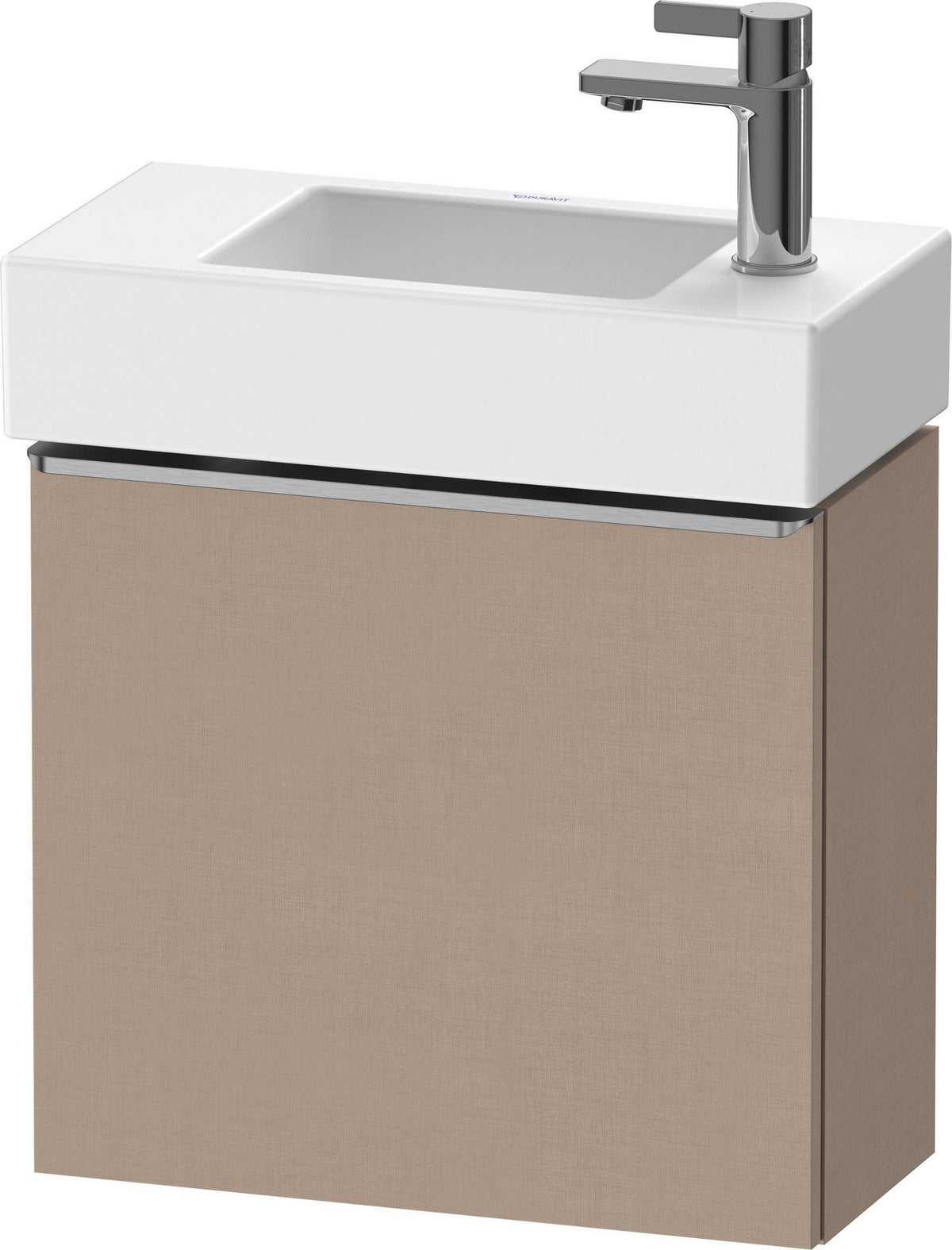 DURAVIT D-Neo Waschtischunterbau 484 mm Eiche Schwarz Matt, 1 Tür, Bronze Griff