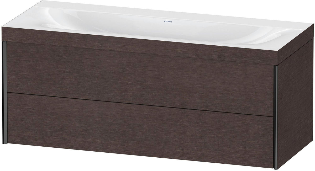 DURAVIT XViu c-bonded Waschtischunterbauset 1200 mm wandhängend mit 2 Schubkästen