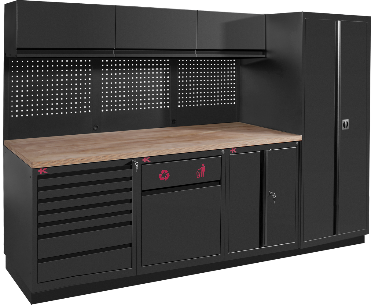 Kraftwerk MOBILIO PRO 4-Element-Werkstatteinrichtung mit Hochschrank - Made in Germany - Art. 119.007.200
