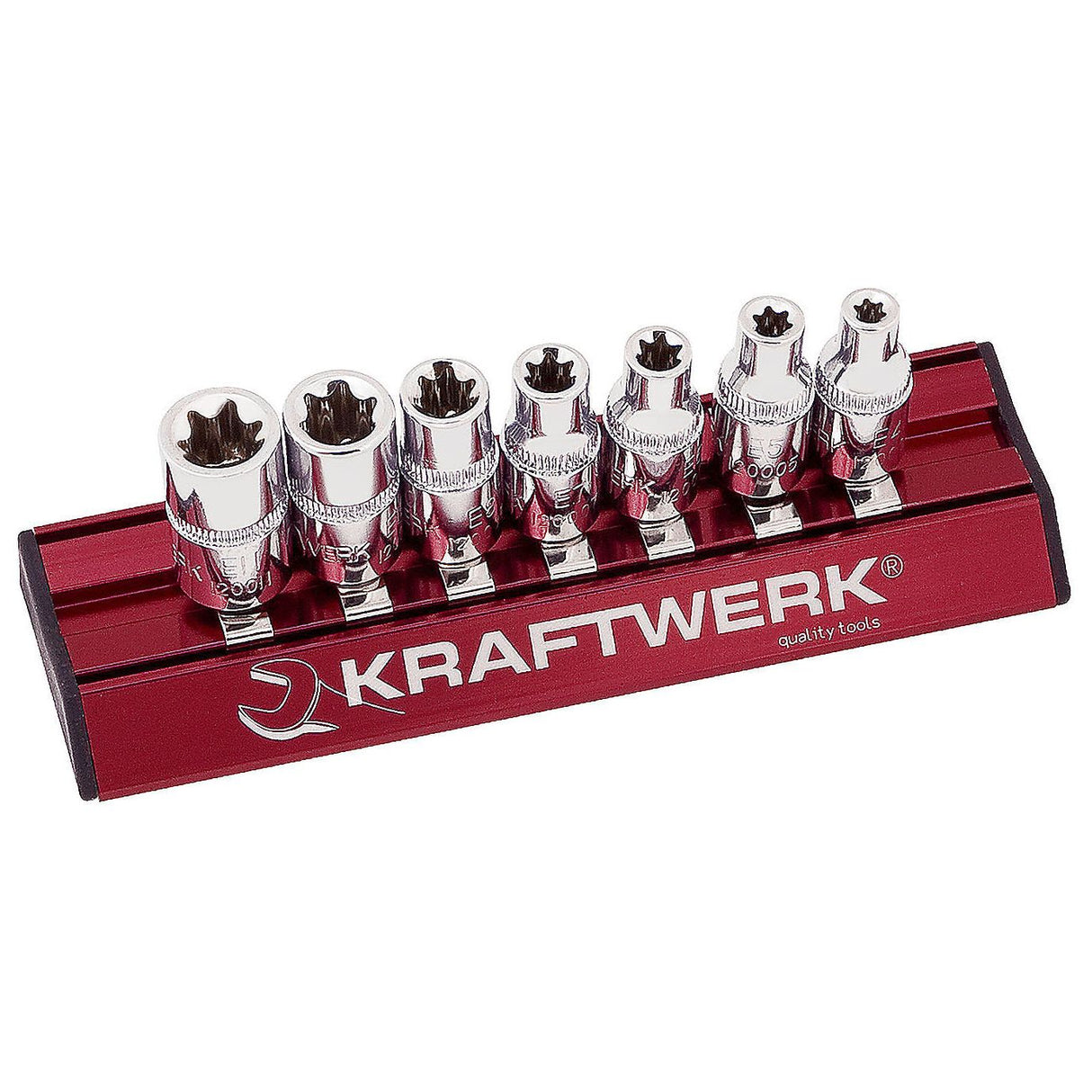Kraftwerk PRO LINE MAGALU 1/4" Steckschlüsseleinsatz Aussen TX, TORX, Set, E4 - E11, 7-tlg