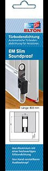 ELLEN EllenMatic Soundproof Slim Türabsenkdichtung 708 mm Silikon silber