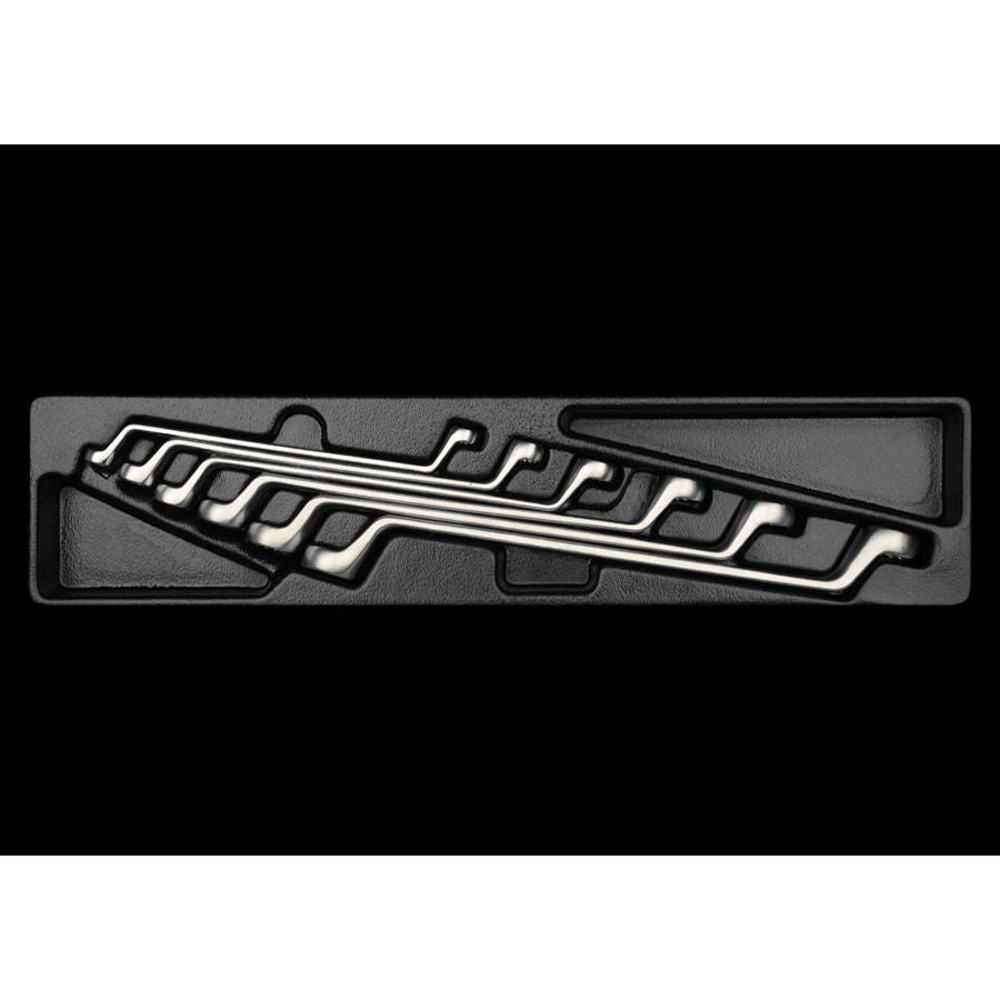 KING TONY Profi-Werkzeuge - Ringschlüssel-Modul-Set, 75°, abgewinkelt - 6 tlg. 91716MR