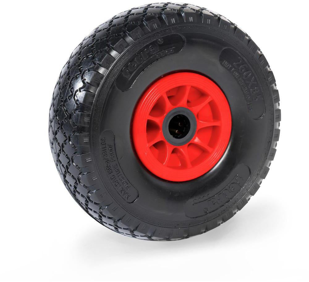 FETRA Polyurethanreifen 70602 – 260 mm PU-Vollmaterial, Kunststofffelge, 150 kg Tragfähigkeit