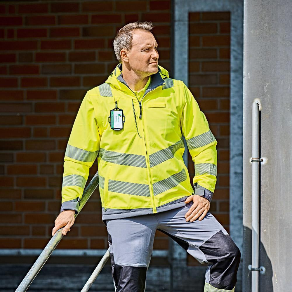 Warnschutzparka ARWID Gr.XXL gelb/grau von ELYSEE – EN ISO 20471 Kl. 3, wasserdicht, atmungsaktiv