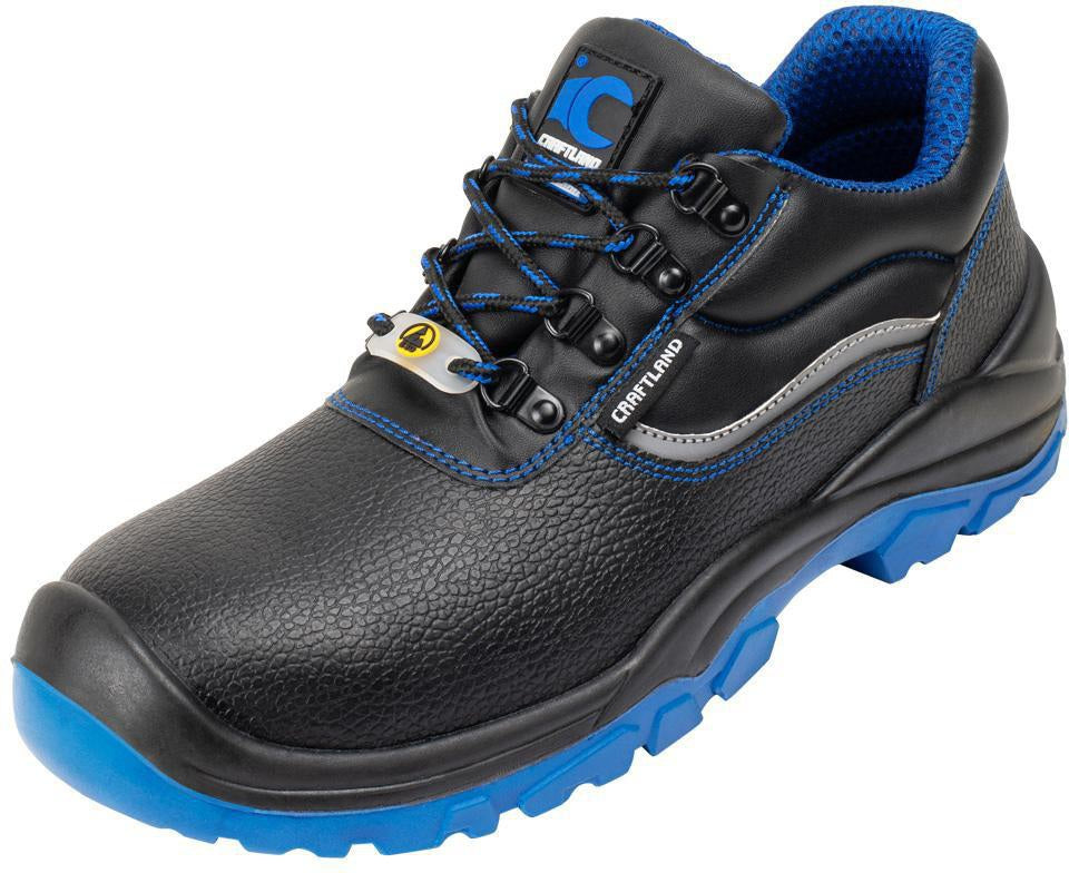 CRAFTLAND Sicherheitsschuh NAUEN S3 FO SR ESD, Gr. 40, Weite 10,5, schwarz/blau