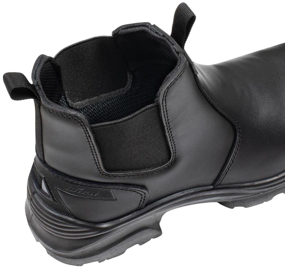 Sicherheitsstiefel MERSEY von WICA – S7 SC FO SR, schwarzes Leder, Gr. 40, Weite 11,5