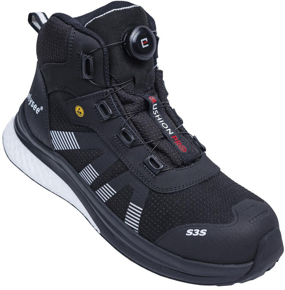 ELYSEE Sicherheitsstiefel CUSHIONPRO® MAX S3S ESD Alu-Zehenkappe, Gr. 40, Weite 11