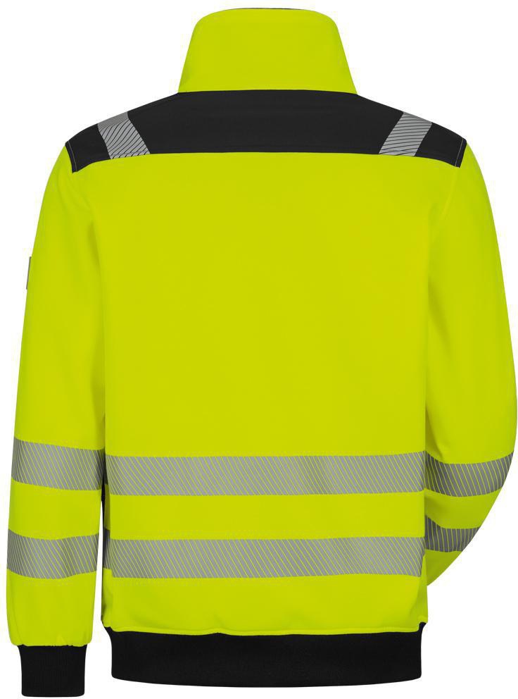 Warnschutz-Sweatjacke DEMINO gelb/schwarz ELYSEE – EN ISO 20471, Gr. XXL