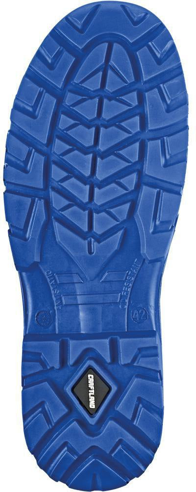 CRAFTLAND Sicherheitsstiefel TORGAU S3S FO SR ESD – Schwarz/Blau, Gr. 40, Weite 11