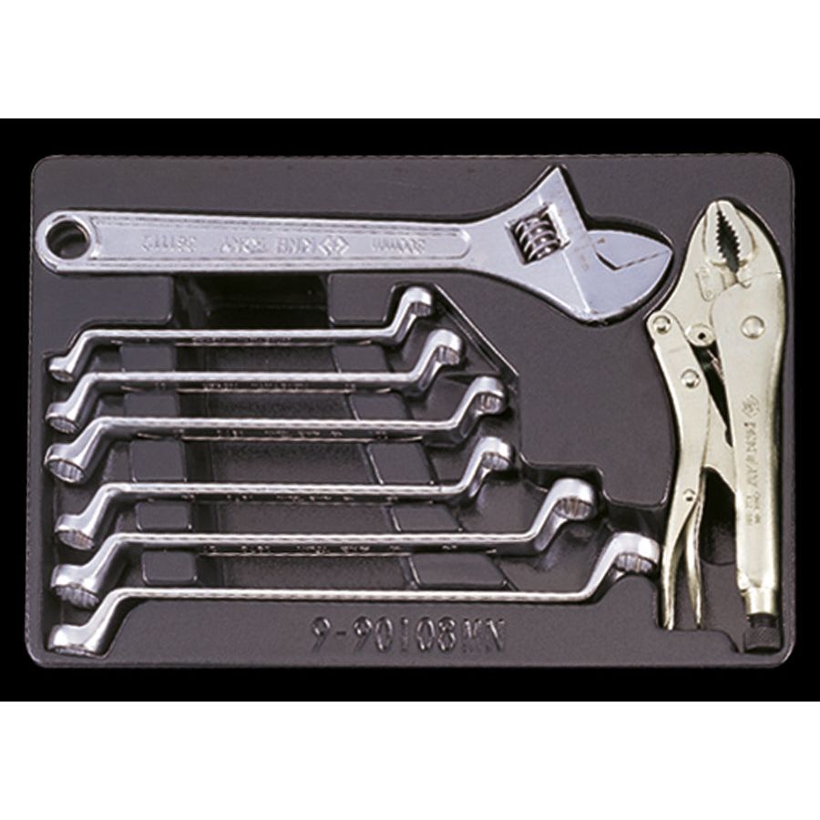 KING TONY Profi-Werkzeuge - Modul-Set mit Gripzange 75° abgewinkelt, verstellbar 990109MN