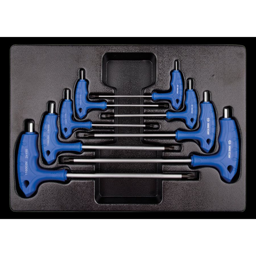 KING TONY Profi-Werkzeuge - L-Griff-Innen6-Kantschlüssel-Modul-Set - 8 tlg. 922108MR