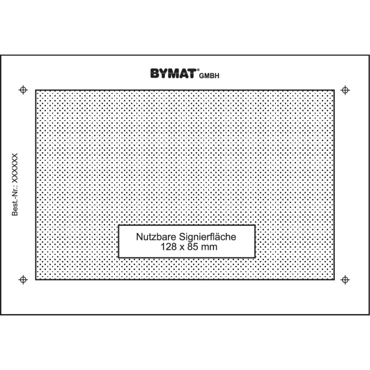 Schweisskraft Langzeitschablone DIN A6, Nutzfläche 128 x 85 mm, Kunststoffrahmen - SM-1231004SB