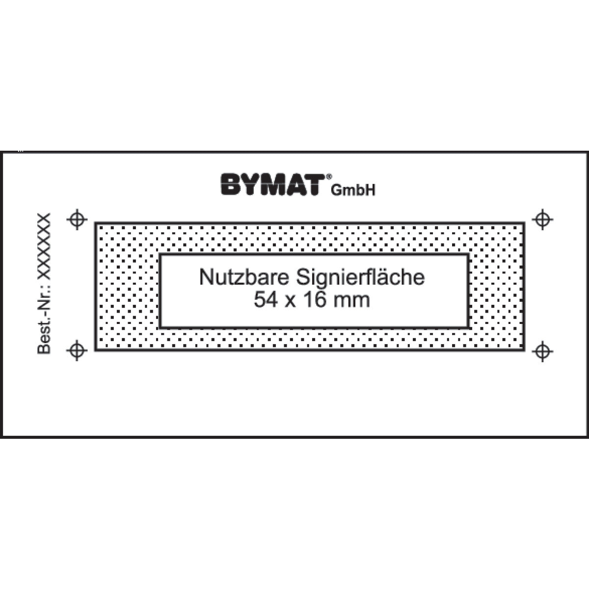 Schweisskraft Langzeitschablone 1/2 DIN A8 Nutzfl. 54x16mm ungerahmt - Art. 1231012SU