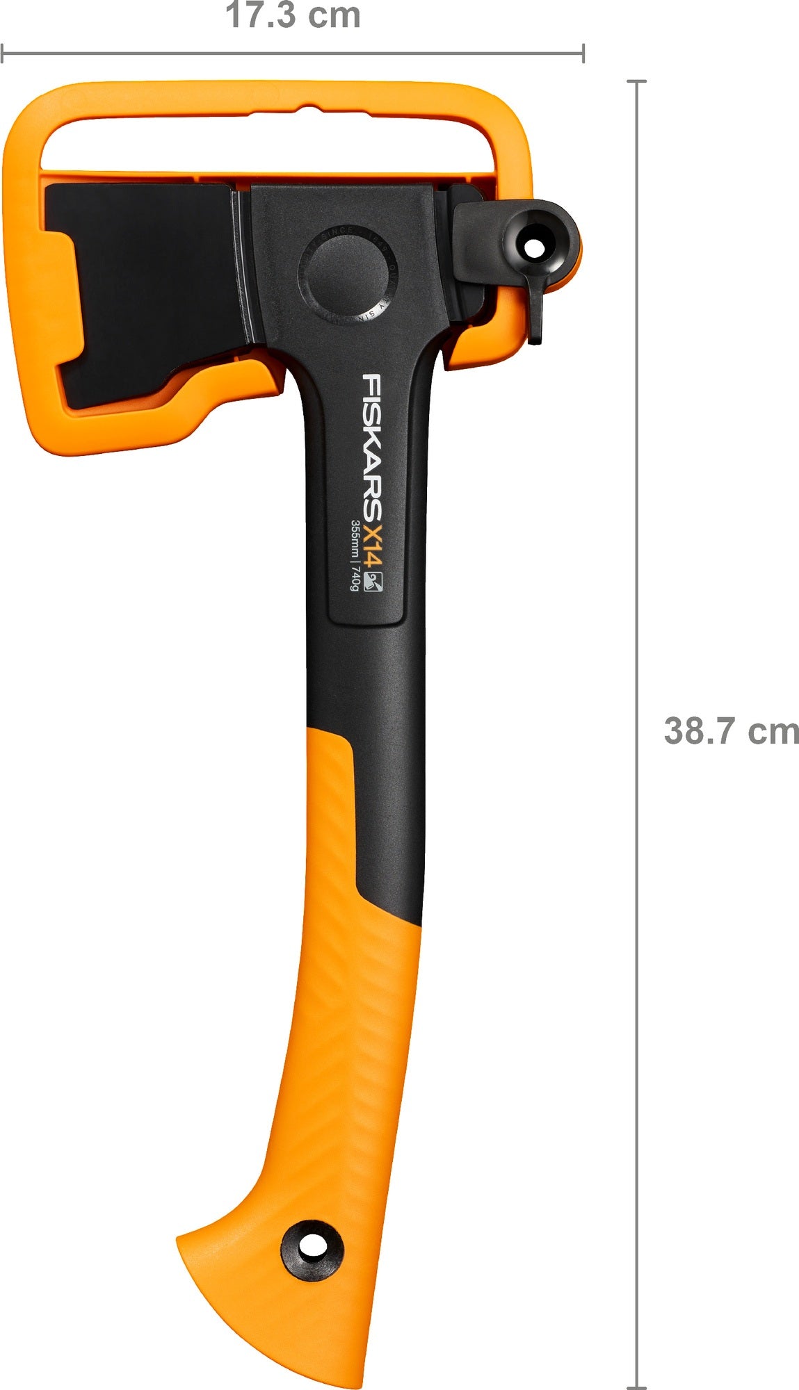 FISKARS Universalaxt X14-XS – Ultraleicht, FiberComp-Griff, 355 mm