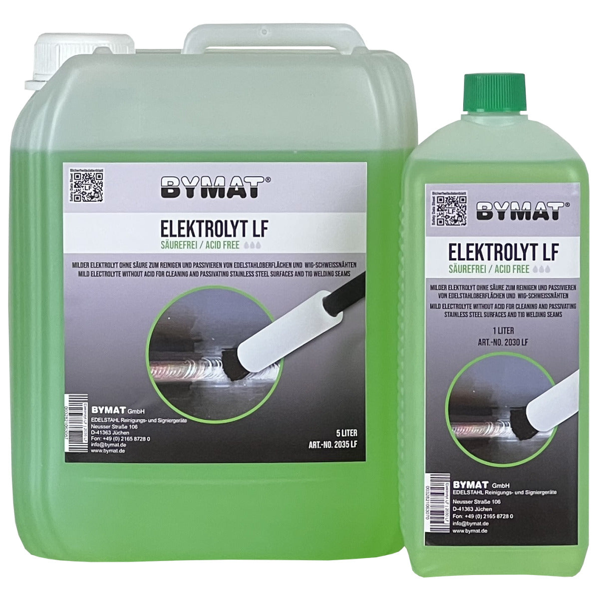Schweisskraft Elektrolyt LF, zum Reinigen von glänzenden Stählen 5000 ml, für glänzende Stähle - SM-1232035LF