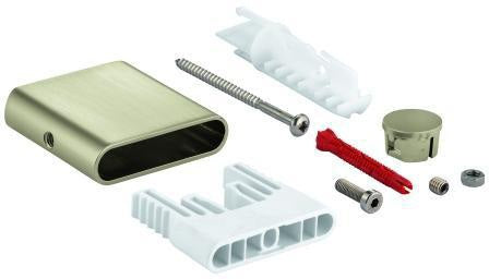 GROHE Brausestangenhalter 48425 für Rainshower SmartActive – Chrom, Metall, inkl. Befestigungsset