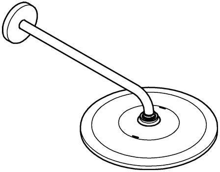 GROHE Rainshower 310 Mono Kopfbrauseset mit 422 mm Brausearm, 1 Strahlart, Chrom
