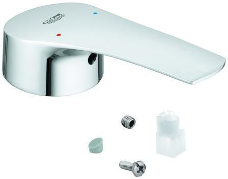 GROHE Hebel 48542 für Eurosmart Einhebelmischer – Chrom, mit rot/blauer Temperaturanzeige