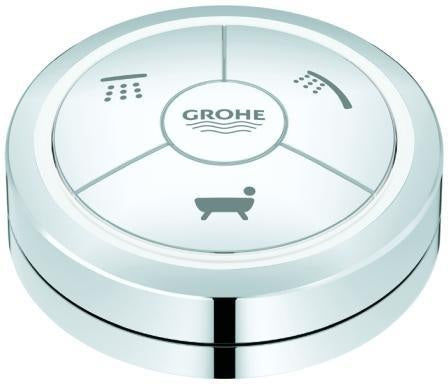 GROHE Fernbedienung 48113 chrom – Steuerung für GROHE Armaturen mit Lithium-Knopfzelle