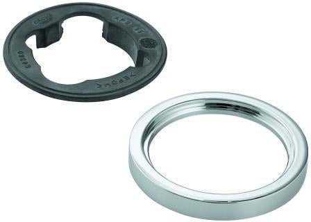 GROHE Rosette 48603 für Waschtischbatterien ohne Zugstange, rund, Chrom