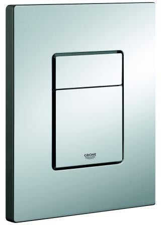 GROHE Skate Cosmopolitan WC-Betätigungsplatte aus Messing, chrom, 2-Mengen- & Start/Stopp-Technik