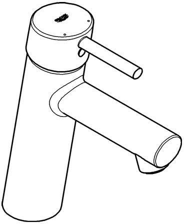 GROHE Concetto Einhand-Waschtischbatterie mittelhoch chrom – SilkMove & Water Saving