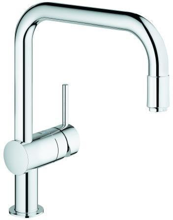 GROHE Minta Einhand-Spültischbatterie U-Auslauf ausziehbar chrom