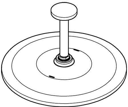 GROHE Rainshower 310 Mono Kopfbrauseset mit Deckenauslass 142 mm, 1 Strahl, chrom