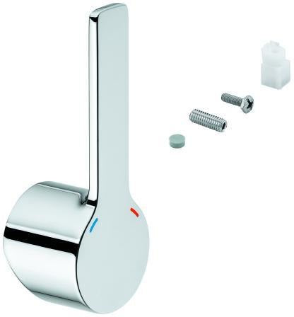 GROHE Hebel 46984 Chrom – Metallgriff für 28 mm Kartusche, StarLight Oberfläche