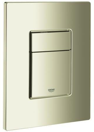 GROHE Abdeckplatte 42371 mit Drucktaste – Chrom, WC-Betätigungsplatte