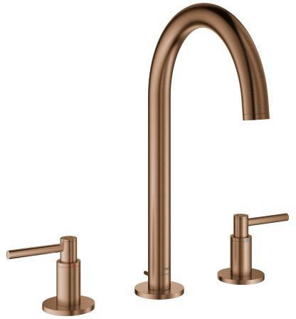 GROHE Atrio 3-Loch-Waschtischbatterie mit schwenkbarem Bogenauslauf und EcoJoy in Chrom