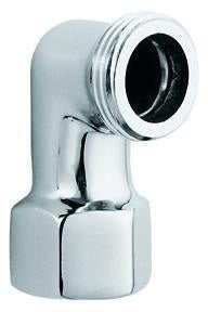 GROHE Anschlusswinkel 12010 chrom – Innengewinde 1/2'' und Außengewinde 3/4'' mit LongLife Oberfläche