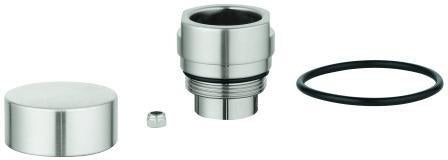 GROHE Umstellknopf 46721 chrom – Umsteller für Wanne/Brause mit LongLife Oberfläche