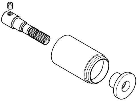 GROHE Verlängerung 45565 L 42,5 mm chrom für Mengenregler und UP-Ventile