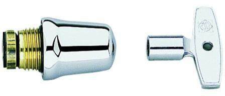 GROHE Oberteil 11148 mit Steckschlüssel 1/2 Zoll – Chrom, geschlossene Kappe, LongLife Oberfläche