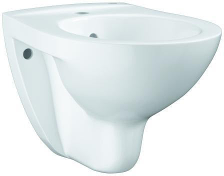 GROHE Bau Keramik Wandbidet 526x370mm alpinweiß mit 1 Hahnloch und Überlauf