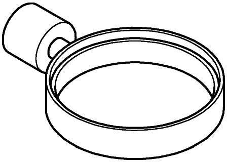 GROHE Atrio Halter für Seifenschale oder Fön-Einsatz, Chrom, verdeckte Befestigung