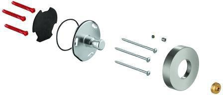 GROHE Brausestangenhalter 48279 Chrom für Duschsysteme mit Thermostatbatterie – Wandmontage