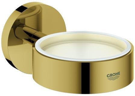 GROHE Essentials Halter für Glas, Seifenschale & Seifenspender – Chrom, Messing, verdeckte Befestigung